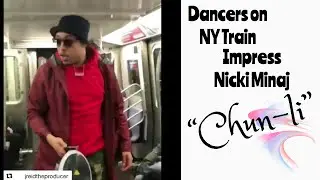 Dancers on New York Train K!ll Chun-li Choreography | Celebrity Tea ☕️
