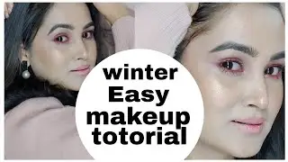  Easy Winter Makeup tutorial for Beginners /self makeup tutorial without foundation 