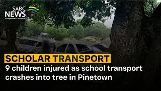 9 children injured as school transport crashes into tree in Pinetown