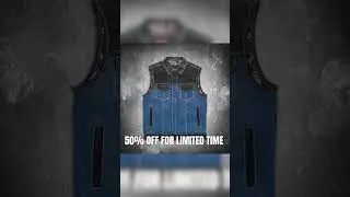 Daniel Smart Custom Vests Now Available at 50% OFF #danielsmart #motorcyclegear #leathervest