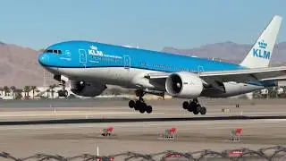 KLM Boeing 777-206(ER) lands at Las Vegas | PH-BQG