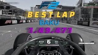 Baku F2 Hotlap + Setup in the description F1 2021 Formula 2 gameplay - 1.49.471