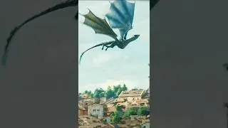 Dragon Silverwing In King's Landing 🔥 🐉 🐲 || 4k Hd Ultra #gameofthrones #houseofthedragon #shorts