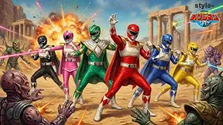 POWER RANGERS Theme - MMPR Dengeki Sentai Changeman 1985 style - The Villain Extermination Squad!