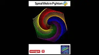 Rainbow Spiral Pattern in Python