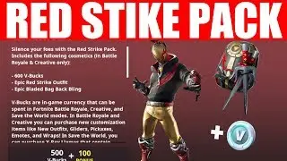 RED STRIKE STARTER PACK GAMEPLAY (Fortnite Season X)