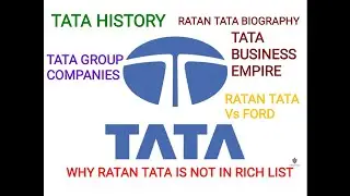 TATA HISTORY || TATA SUCCESS STORY || RATAN TATA BIOGRAPHY