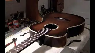 Harmony Stella Concert Fret Work and Bridge Saddle Problem Demo