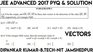 Vector Algebra JEE Advanced Question|Vector Algebra Jee Advanced Maths PYQ|Vectors Jee Advanced PYQ.