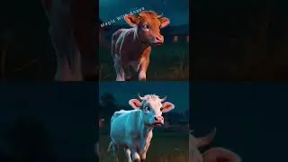 Kind Child Feeds Beautiful Black & White Ablaq Cow 🐄