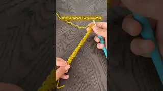 Learn how to crochet Romania cord with this easy crochet tutorial. #crochetcord #crochettutorial