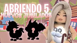 ABRIENDO 5 HUEVOS JUBILADOS! // #adoptme // #roblox // #youtube // #fyp //