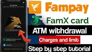 Fampay atm withdrawal charges | fampay card se atm withdrawal | Fampay Card benefits | Famx card use