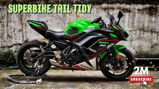 Ninja 650 Tail tidy, DIY step by step process. Indicator wiring + Tail light test.