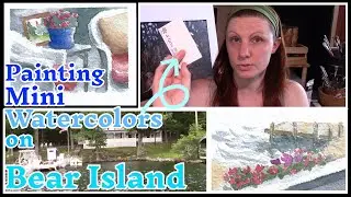 Turning Swatch Cards into Watercolor Masterpieces! -Painting Plein Air Minis on Bear Island