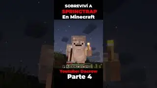 I Survived Springtrap in Minecraft | Part 4 #minecraft #fyp #dacrow #horror #fear