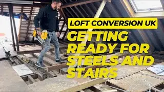 Getting ready for steels and stairs on this Loft Conversion progress ..  😮‍💨