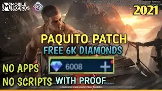 GET FREE DIAMONDS IN MOBILE LEGENDS 2021 PATCH PAQUITO | MLBB