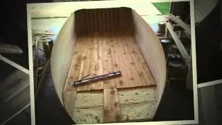 Cedar fishing boat build
