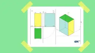 Assonometria isometrica di un parallelepipedo a base rettangolare