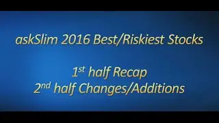 askSlim Best & Riskiest Stocks 1st Half Recap