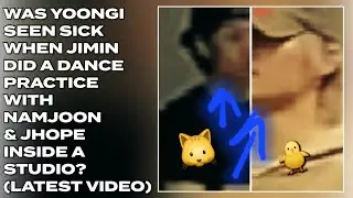 😱🔥Было ли видно, что Юнги плохо себя чувствовал, когда Чимин репетировал танцы с Намджуном и Джей...