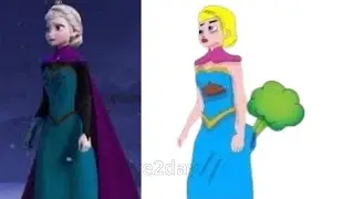 Elsa Frozen 2   Face Her Biggest Fear   funny Drawing memes   Try not To laugh #live2day #elsa
