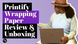 Printify Wrapping Paper Review & Unboxing | Print On Demand