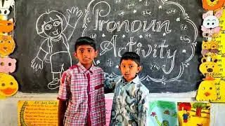 english  grammar  activity  ( about  pronoun )By our 4 th students