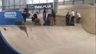 Luke Schoonbrood 10 trick mini ramp run @ XC Spring 2012