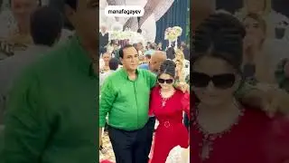 MANAF AĞAYEV TOYDA GÖRMƏ MƏHDUDİYYƏTLİ XANIMIN KÖNLÜNÜ ŞAD ETDİ