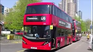Full Route Visual | CT Plus Route D6: Crossharbour, ASDA -  Ash Grove Bus Garage | 2523 (SN66WRG)