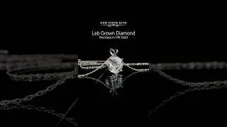 5 CARAT LAB GROWN DIAMOND Pendant in 14K White Gold: Round Cut, E-F Color, VS1-VS2 / Gem Stone King