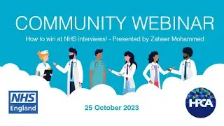 HPCA ED & I Network Community Webinar How to win at NHS interviews 25 Oct 2023