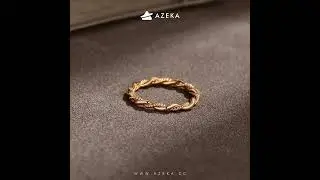 Wreath-Inspired Hand-Forged 24K Gold Ring &ndash; Intertwined Elegance