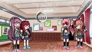 Poetic Literary Fun - Monotone Attack but Yurika , Sayuri and Monsuki , Sayonika sing it
