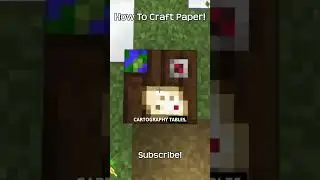 How To Craft Paper In Minecraft!