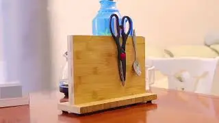 Bamboo magnetic knife holder