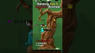 Ranking the Top 5 BEST Realistic Animals in EvoWorld.io🏆