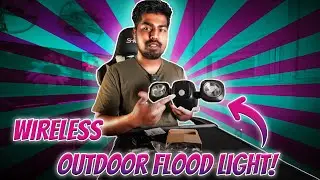 BATTERY OPERATED OUTDOOR FLOOD LIGHT! Perfect for DIYers!