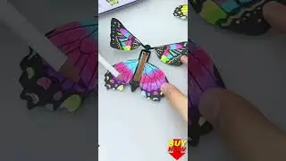 Magic flying butterfly toy
