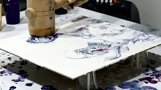 Fluid Painting EXTREME💥! Smashing Paint with a Mallet 🔨🎨