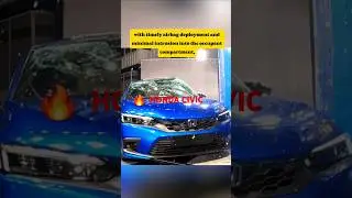 HONDA CIVIC 2024👍crash test🔥#automobile #honda #hondacivic#crash  #car #trendingshorts