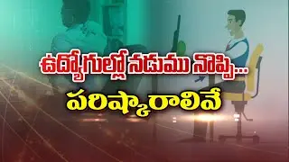 ఉద్యోగుల్లో నడుము నొప్పి పరిష్కారాలివిగో | Back pain in desk job holders and remedies| Sukhibhava