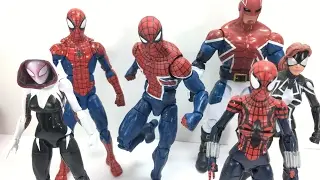 Marvel Legends Spider UK Sandman BAF Chefatron Review