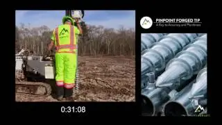 Ground Screw Installation in Real-Time