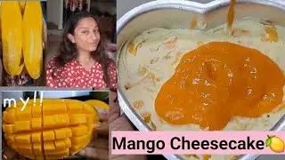 Mango Cheesecake🍋 homemade receipe @kanchandhatwaliavlogs4536 