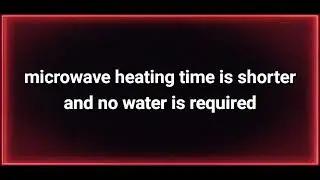 Microwave heating does not destroy the nutrients in food. Compared with traditional cooking methods,