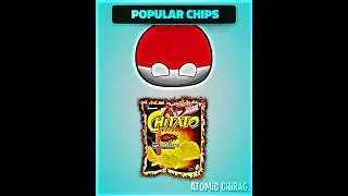 Popular Chips from Countries Vs India 🇮🇳🍟 #countryballs  #music #anime iB:-@parrgeo