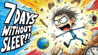 🌙 7 DAYS WITHOUT SLEEP 😱 What Happens to Humanity? #SleepDeprivation #Chaos